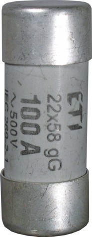 WKŁADKA BEZPIECZNIKOWA 32A 22X58 CYLINDRYCZNA CHARAKTERYSTYKA GG ZWŁOCZNA - 002640015 - ETI