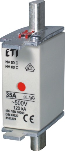 WKŁADKA BEZPIECZNIKOWA 50A WT-00C CHARAKTERYSTYKA GG ZWŁOCZNA KOMBI - 004181211 - ETI