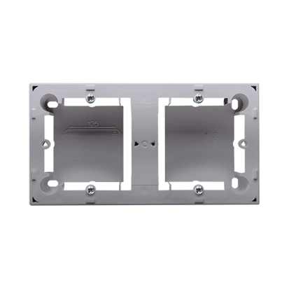 PUSZKA N/T PŁYTKA (31MM) PODWÓJNA STAL INOX - MPN2/21 - KONTAKT SIMON