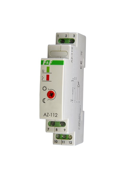 AUTOMAT ZMIERZCHOWY 16A 230V NA SZYNE TH35 Z ZEWNĘTRZNĄ SONDĄ HERMETYCZNĄ FI10 AZ-112 - AZ-112 - F&F