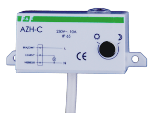 AUTOMAT ZMIERZCHOWY 10A 230V N/T IP65 PRZEWÓD DŁUGOŚĆ 0.5M AZH-C - AZH-C - F&F