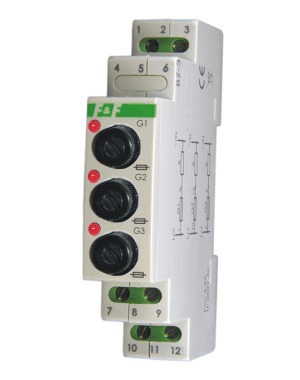 MODUŁ BEZPIECZNIKOWY TRÓJGNIAZDOWY 3X6A BZ-3 - BZ-3 - F&F