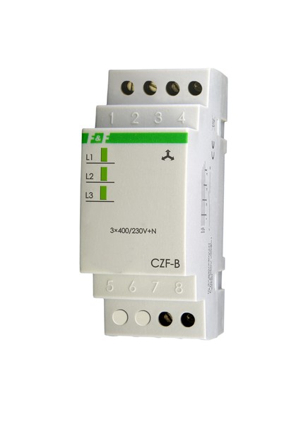 CZUJNIK ZANIKU I ASYMETRII FAZ 10A MOCOWANIE TH35 CZF-B - CZF-B - F&F