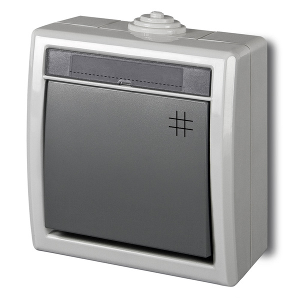 ŁĄCZNIK KRZYŻOWY SZARY IP55 AQUANT - 1206-10 - ELEKTRO-PLAST NASIELSK