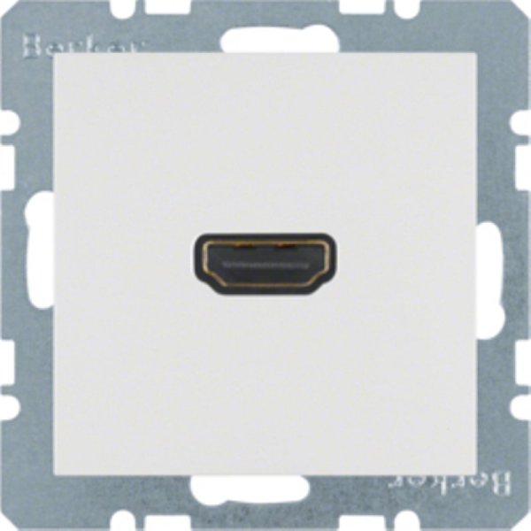 GNIAZDO HDMI BIAŁY MAT S.1/B.1/B.3/B.7 - 3315421909 - HAGER - BERKER
