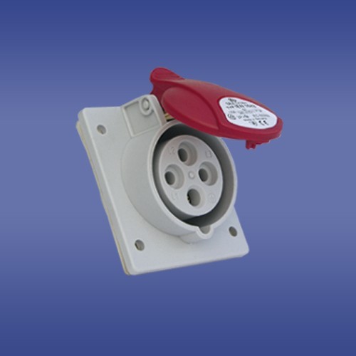 GNIAZDO TABLICOWE SKOŚNE 16A 4 POLOWE IP44 BIAŁY IEN 1643 - 50.41 - ELEKTROPLAST OPATÓWEK