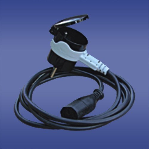 KABEL PRZYŁĄCZENIOWY 3X0,75MM Z GNIAZDEM Z KLAPKĄ Z UZIEMIENIEM 10A DO KOMPUTERA AWA-GP10 - 51.90 - ELEKTROPLAST OPATÓWEK