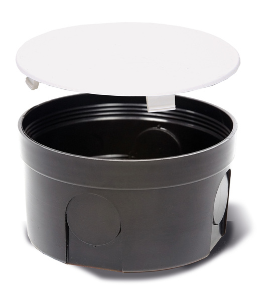 PUSZKA P/T PO-80F DO ŚCIAN MUROWANYCH CZARNA FI 80X50MM - 0207-00 - ELEKTRO-PLAST NASIELSK