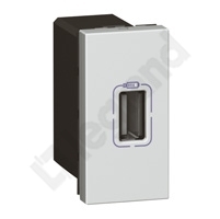 GNIAZDO ZASILAJĄCE 1 X USB 5 V 750 MA ALUMINIUM MOSAIC - 079391 - LEGRAND
