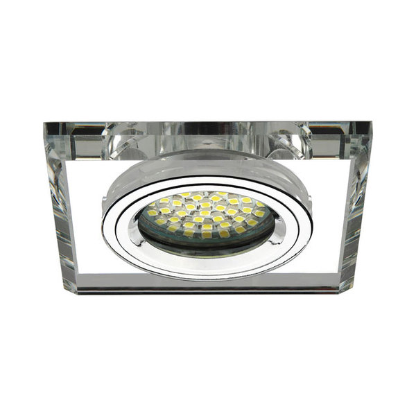 OPRAWKA SUFITOWA PUNKTOWA P/T MR16 50W GX5.3 SZKŁO SREBNE MORTA CT-DSO50-SR - 18512 - KANLUX