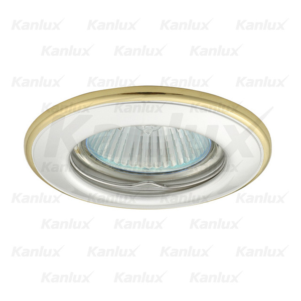 OPRAWKA SUFITOWA PUNKTOWA MR16 GX5,3 MAX.50W PERŁOWO SREBRNY/ZŁOTY HORN CTC-3114-PS/G - 2822 - KANLUX