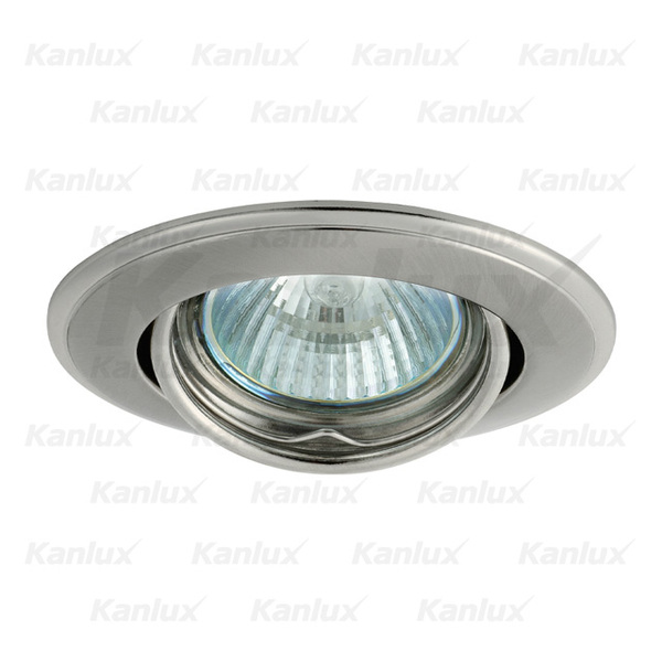 OPRAWKA SUFITOWA PUNKTOWA RUCHOMA MR16 GX5,3 MAX.50W SATYNOWY NIKIEL/NIKIEL HORN CTC-3115-SN/N - 2831 - KANLUX