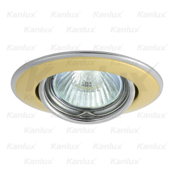 OPRAWKA SUFITOWA PUNKTOWA RUCHOMA MR16 GX5,3 MAX.50W PERŁOWO ZŁOTY/NIKIEL HORN CTC-3115-PG/N - 2833 - KANLUX