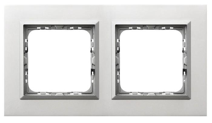 RAMKA PODWÓJNA ALUMINIUM + RAMKA SREBRNA SONATA - R-2RAC/35/38 - OSPEL