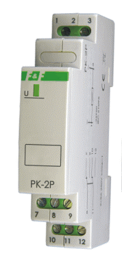 PRZEKAŹNIK ELEKTROMAGNETYCZNY 8A 2 STYKI PRZEŁĄCZNE STEROWANIE 24V AC/DC STYKI PRZEŁĄCZNE PK-2 - PK-2P-24V - F&F