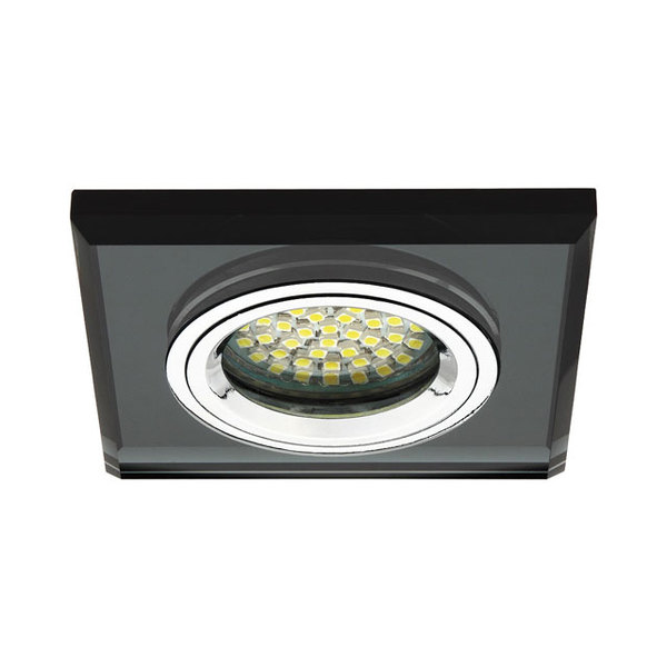 OPRAWKA SUFITOWA PUNKTOWA P/T MR16 50W GX5.3 SZKŁO CZARNE MORTA CT-DSO50-B - 18510 - KANLUX