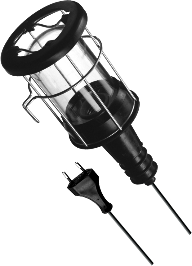 OPRAWA WARSZTATOWA 100W E27 CZARNY GUMMI - 000089 - LENA LIGHTING