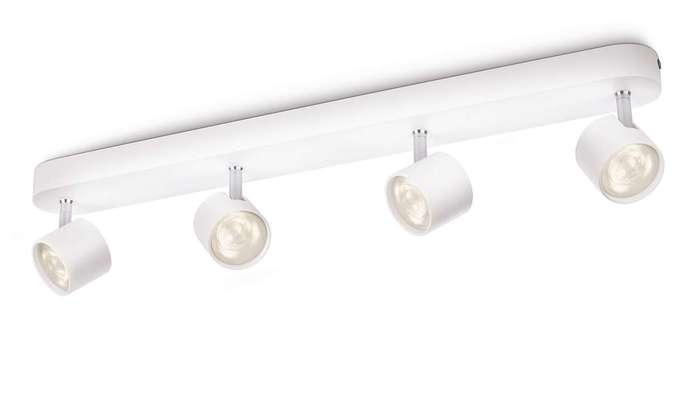 OPRAWA DOMOWA SUFITOWA LED 4X3W IP20 2700K 6700LM Z ŹRÓDŁEM EEL=A+ STAR WHITE - 562443116 - PHILIPS ŹRÓDŁA