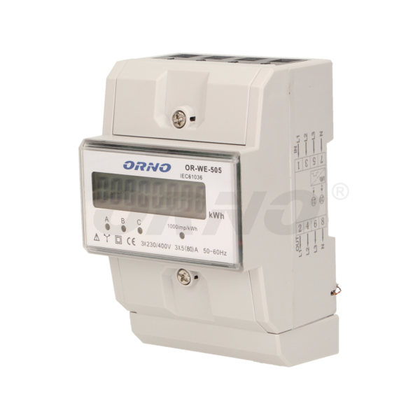 WSKAŹNIK ZUŻYCIA ENERGI ELEKTRYCZNEJ 80A TRÓJFAZOWY - OR-WE-505 - ORNO
