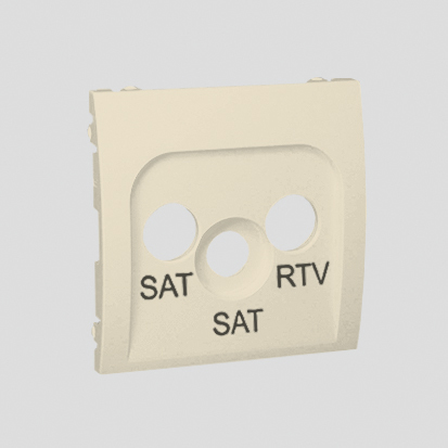 POKRYWA GNIAZDA ANTENOWEGO RTV-SAT-SAT BEŻ SIMON CLASSIC - MAS2P/12 - KONTAKT SIMON