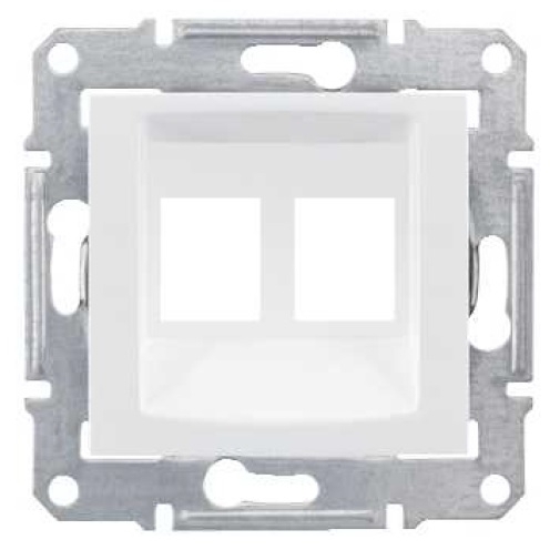PŁYTKA DO GNIAZDA KOMPUTEROWEGO PODWÓJNEGO 2XRJ45 MOLEX BIAŁA SEDNA - SDN4400621 - SCHNEIDER ELECTRIC