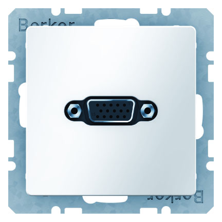 GNIAZDO VGA BIAŁY AKSAMIT Q.1 - 3315406089 - HAGER - BERKER