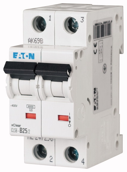 WYŁĄCZNIK NADPRĄDOWY C 6A 2 POLOWY CHARAKTERYSTYKA C CLS6 - 270383 - EATON