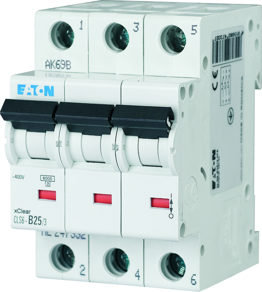 WYŁĄCZNIK NADPRĄDOWY C 10A 3 POLOWY CHARAKTERYSTYKA C CLS6 - 270418 - EATON