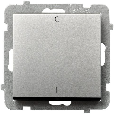 ŁĄCZNIK 2-BIEGUNOWY SREBRO MAT SOANATA - ŁP-11R/M/38 - OSPEL