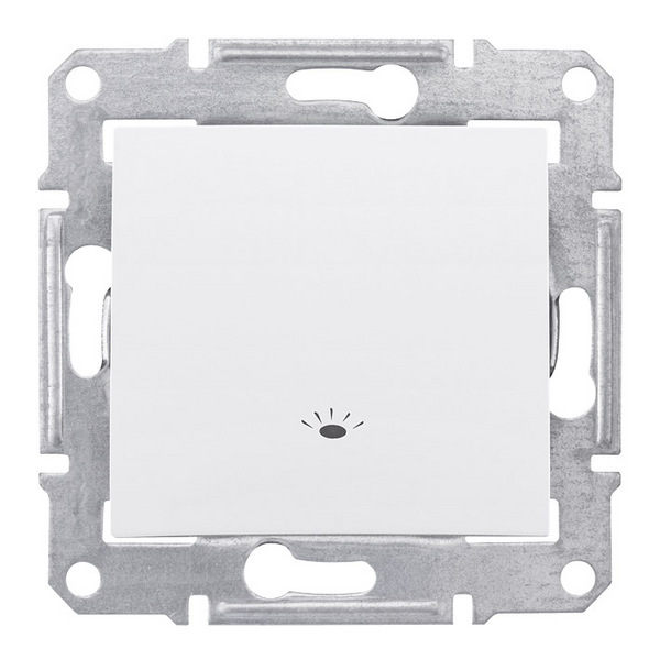 PRZYCISK "ŚWIATŁO" IP44 BIAŁY SEDNA - SDN0900321 - SCHNEIDER ELECTRIC