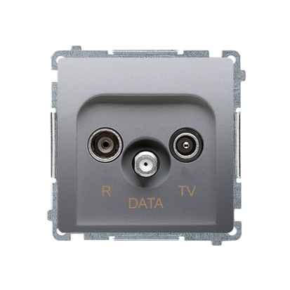 GNIAZDO R-TV-DATA (MODUŁ) INOX SIMON BASIC - BMAD.01/21 - KONTAKT SIMON