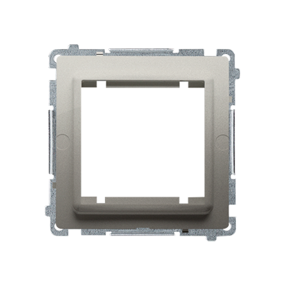 ADAPTER (PRZEJŚCIÓWKA) NA OSPRZĘT STANDARDU 45X45 MM MONTAŻ DO PUSZKI NA ŁAPKI I WKRĘTY SATYNA SIMON BASIC - BMA45M/29 - KONTAKT SIMON
