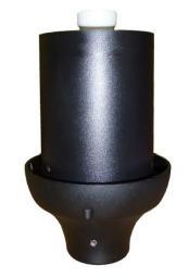 OPRAWA PARKOWA SODOWA 70W E-27 FI 60 K-150 MALOWANA SZARA RAL9006 OPA-1 - 211702 - SŁUPY - ROSA