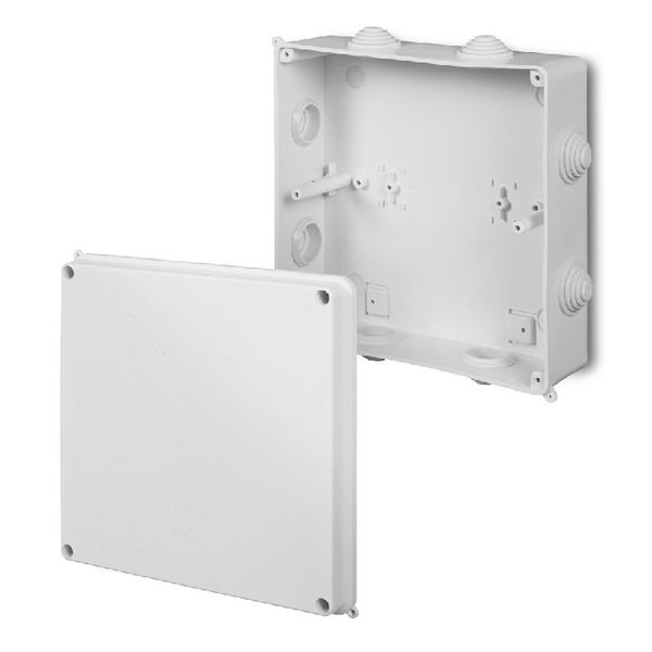 PUSZKA PK-8 N/T EP-LUX IP55 BEZ WKŁADU 8-WYLOTOWA 196X196X78 - 0231-00 - ELEKTRO-PLAST NASIELSK