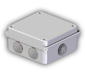 PUSZKA PK-4 N/T EP-LUX IP55 BEZ WKŁADU 6-WYLOTOWA 135X135X65 - 0233-00 - ELEKTRO-PLAST NASIELSK