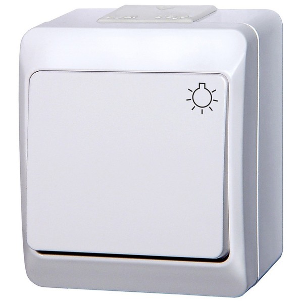ŁĄCZNIK ŚWIATŁO HERMETYCZNY N/T IP44 BIAŁY HERMES - 0336-02 - ELEKTRO-PLAST NASIELSK
