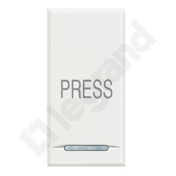 PRZYCISK POJEDYNCZY ''PRESS'' 1 MODUŁ ROCKER BIAŁY (SAMOZACISKI) AXOLUTE - HD4055AP - LEGRAND