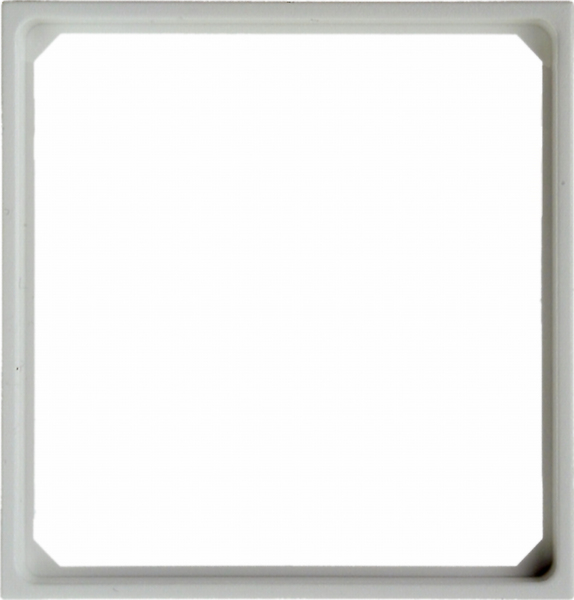 PIERŚCIEŃ ODDZIELAJĄCY DO PŁYTKI CENTRALNEJ I ELEMENTU CENTRALNEGO 50 X 50 MM BIAŁY POŁYSK B.KWADRAT/S.1/B.3/B.7 - 11099089 - HAGER - BERKER