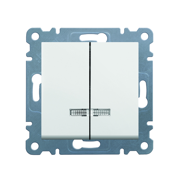 ŁĄCZNIK KONTROLNY ŚWIECZNIKOWY BIAŁY LUMINA2 - WL0240 - HAGER - BERKER