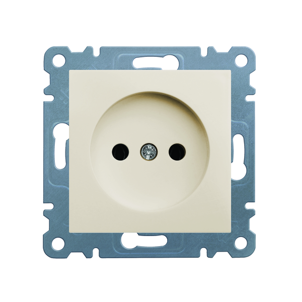 GNIAZDO 2-POLOWE 230V/16A KREMOWY LUMINA2 - WL1011 - HAGER - BERKER