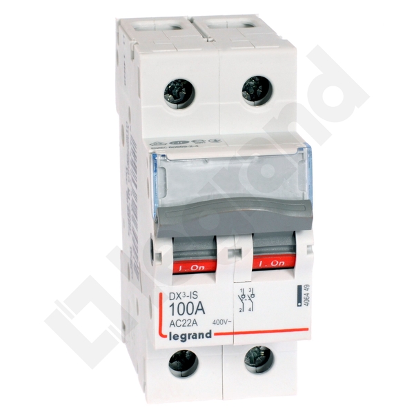 ROZŁĄCZNIK IZOLACYJNY 100A 2 BIEGUNY FR302 - 406449 - LEGRAND