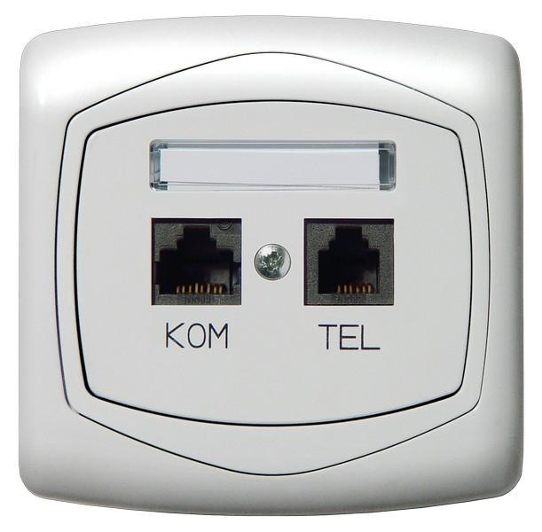 GNIAZDO KOMPUTEROWO-TELEFONICZNE TON - GPKT-C/K/00 - OSPEL