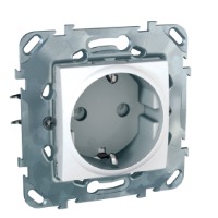 GNIAZDO POJEDYNCZE SCHUKO BIEL POLARNA UNICA - MGU50.037.18Z - SCHNEIDER ELECTRIC