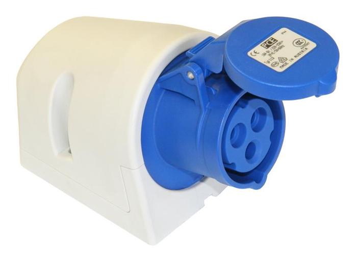 GNIAZDO STAŁE 16A 230V 2P+Z IP44. - 113-6 - PCE
