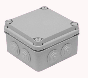 PUSZKA INSTALACYJNA LIGHT POKRYWA PEŁNA, DŁAWNICE 108x108x64 (7xM25) IP66/67 - EV-111 - PCE