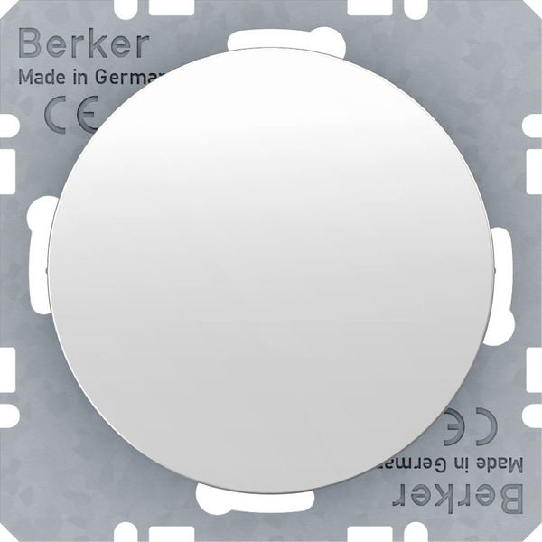 ZAŚLEPKA Z PŁYTKĄ CZOŁOWĄ BIAŁY POŁYSK R.1/R.3 - 10092089 - HAGER - BERKER