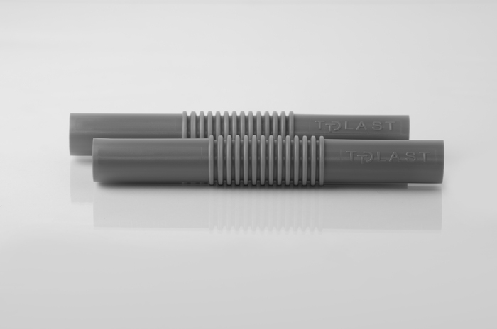 ZŁĄCZKA KOMP. PP KARBOWANA ZCL-22 SZARA /OPA 100/ - 10176 - TTPLAST