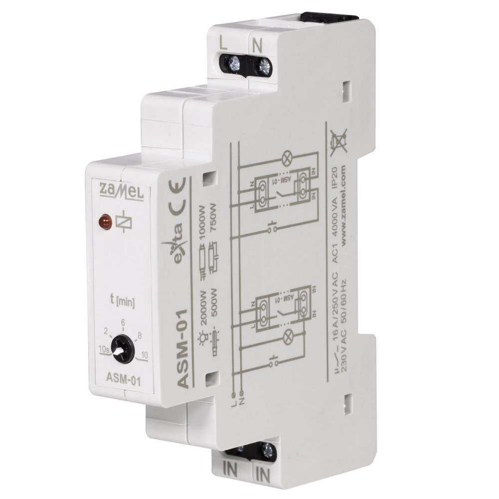 AUTOMAT SCHODOWY MODUŁOWY IP20. - ASM-01 - ZAMEL