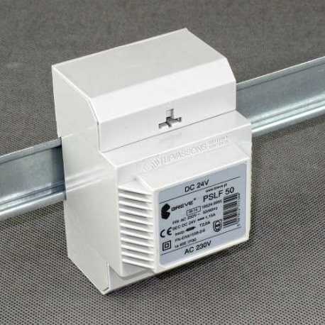 ZASILACZ 230/ 12VDC IP30 PSLF 30 NA SZYNĘ TH-35 Z ZABEZPIECZENIEM FILTR - 18512-9999 - BREVE