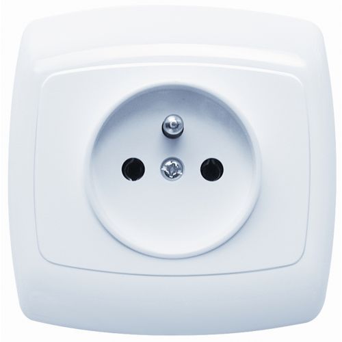 GNIAZDO POJEDYNCZE Z UZIEMIENIEM BIAŁE BINGO - GWP130B01 - SCHNEIDER ELECTRIC
